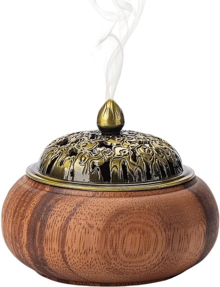 Wierookbrander Theesalon Houten Ornament Thuis Indoor Aromatherapie Brander Plaat Wierookstandaard