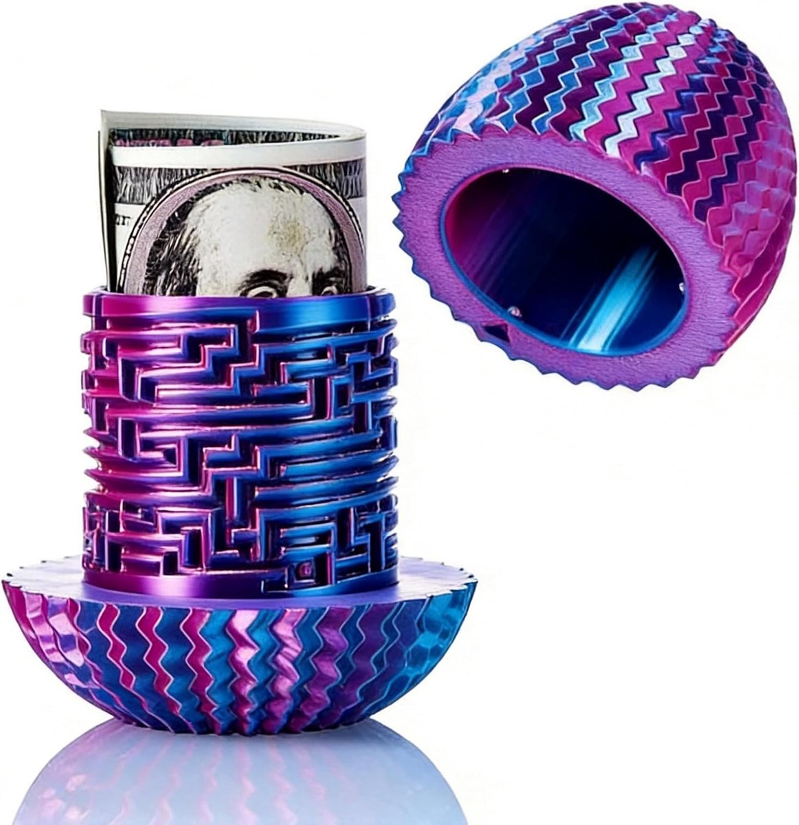 Cadeau voor Pasen voor volwassenen, hoofdbreker, mysteriebox, 3D, doolhof, verrassingsei, voor geld en geschenken, herbruikbaar denkspel met eierhouder en hoofdbrekerbox voor kinderen en volwassenen