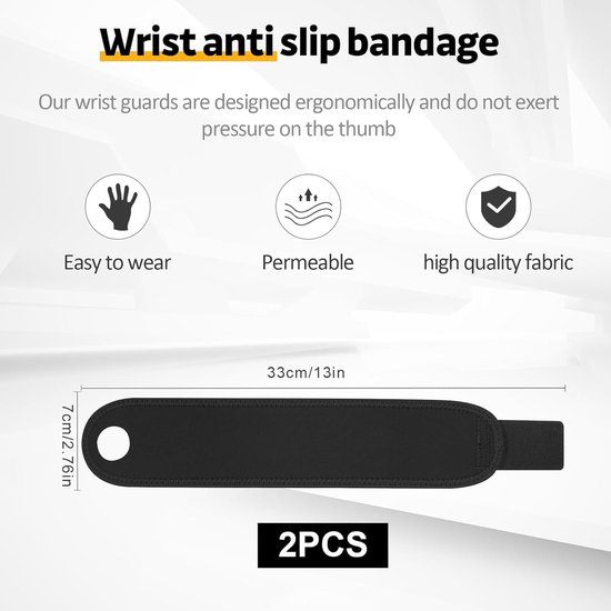 Polsbrace met instelbare compressie - Verlicht pijn bij peesschedeontsteking, artritis & gewrichtsinstabiliteit - Ergonomisch, ademend & links/rechts bruikbaar - Zwarte sportpolssupport — afbeelding 3