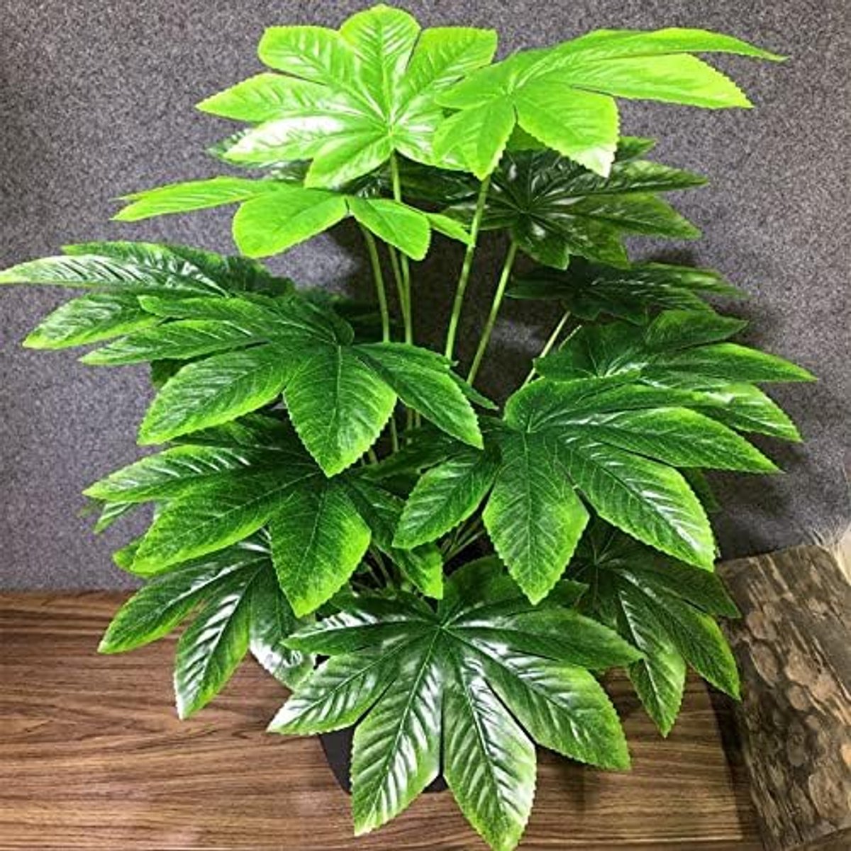 Palmboom 70 cm grote kunstmatige palmboom 18 koppen hoge planten tropische monstera takken echte aanraking plastic schildpad bladeren voor thuis tuin nep planten (kleur: D)