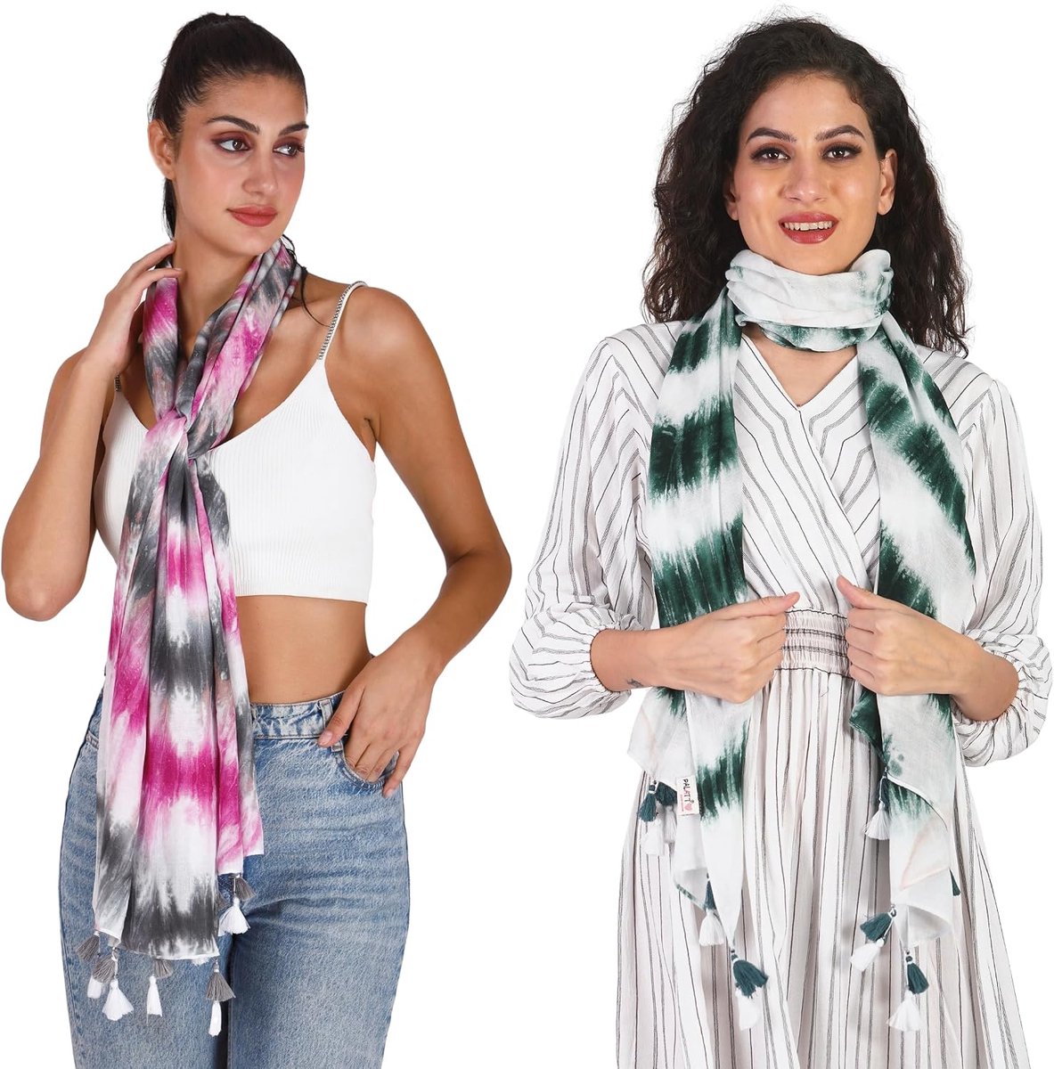 Sjaals stola's combo set-size 65x185cms-zachte comfortabele comfortabele viscose katoenen sjaals stola's zomer en winter-stola sjaal combo