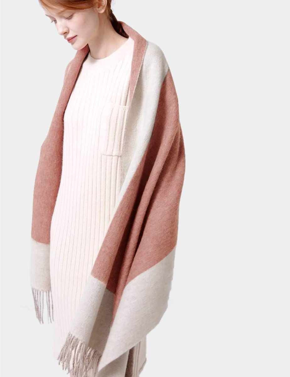 Omkeerbare Oversized Warme 100% Pure Kasjmier Poncho Cape Vest Met Kwastjes Gebreide Sjaal Poncho Wikkelsjaal Voor 4 Seizoenen, Cadeaus Voor Vrouwen