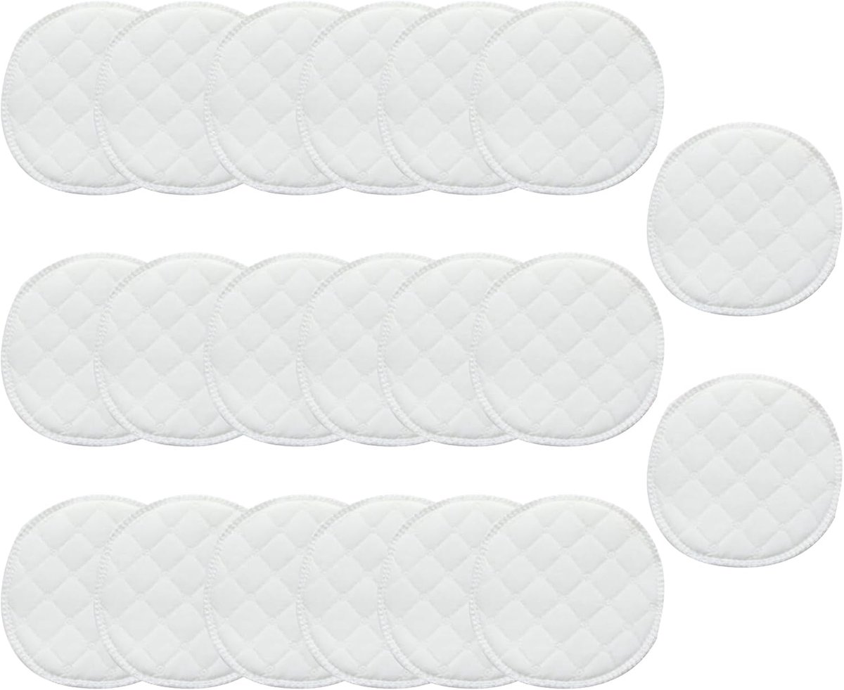 20 stuks herbruikbare borstvoedingsinzetstukken, wasbare huidvriendelijke pads - natuurlijk bamboekatoen, lekvrij, absorberend en ultrazacht voor borstvoeding