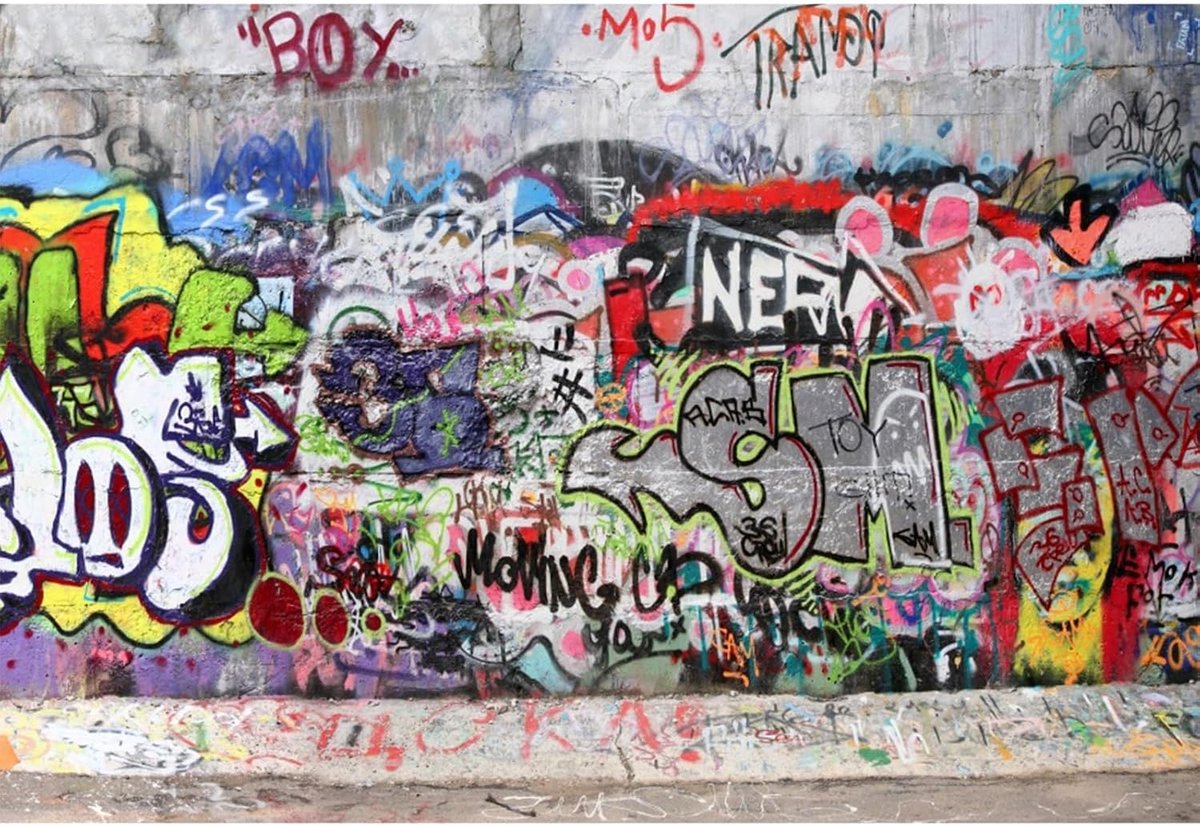3x2,5m Vinyl Foto achtergrond straatFotografie graffiti kunst Fotografie canvas achtergrond feestdecoratie Fotostudio achtergrond Fotoshoot