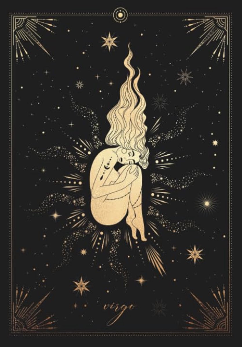 Zodiac Notebook | Astrology Journal | Virgo Zodiac Book | 120 Lined Pages