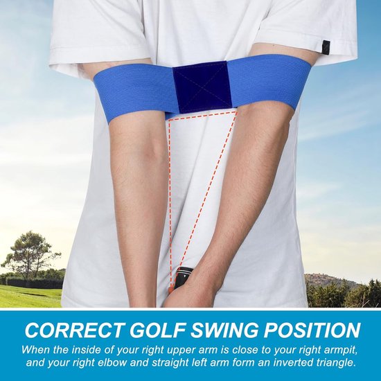 Golfband, trainingsuitrusting, armbanden voor golfarm, lengte breedte, praktische uitrusting, swingcorrectie, golf — afbeelding 2