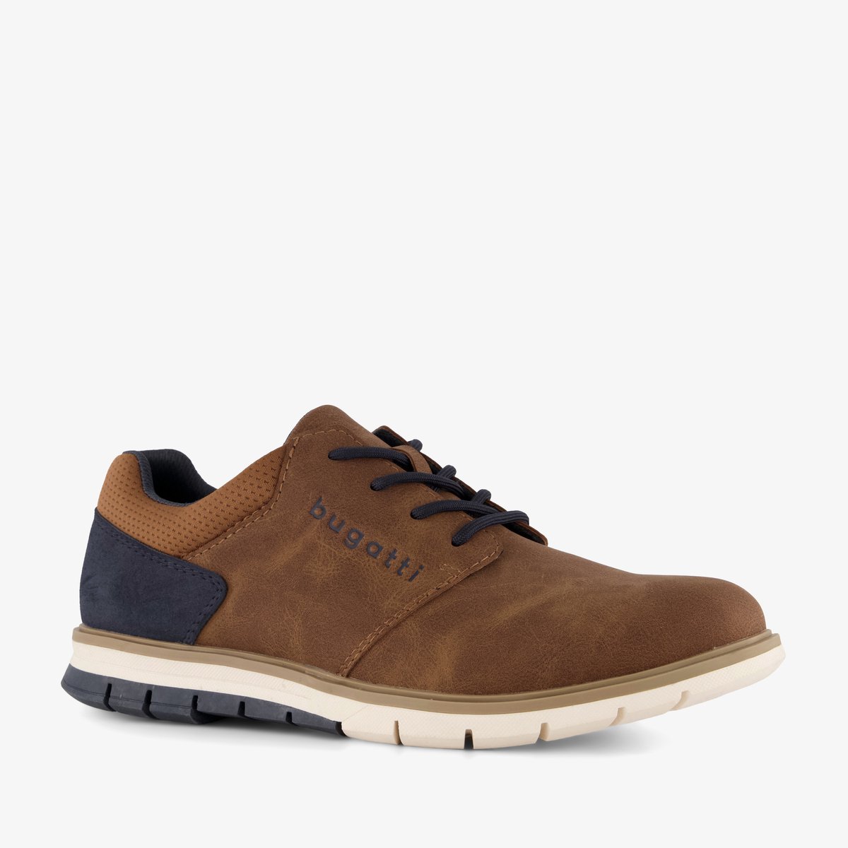 Bugatti heren sneakers cognac - Maat 40 - Uitneembare zool