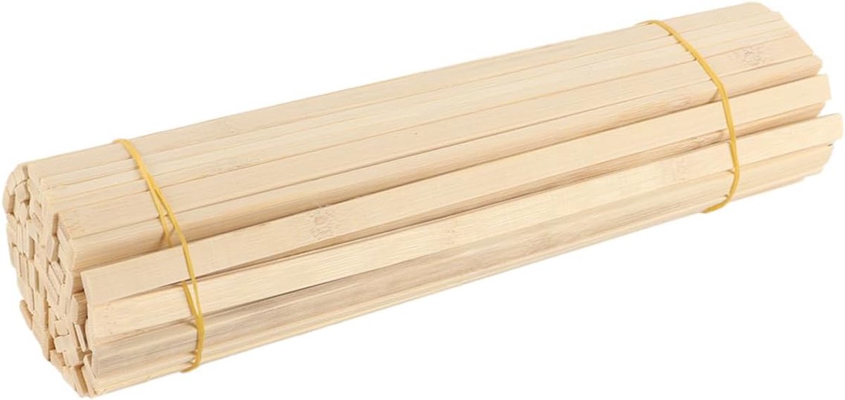 Houten stokjes 30 cm lange houten stroken, natuurlijke houten stokjes voor doe-het-zelf modelbouw, handwerk, decoratie