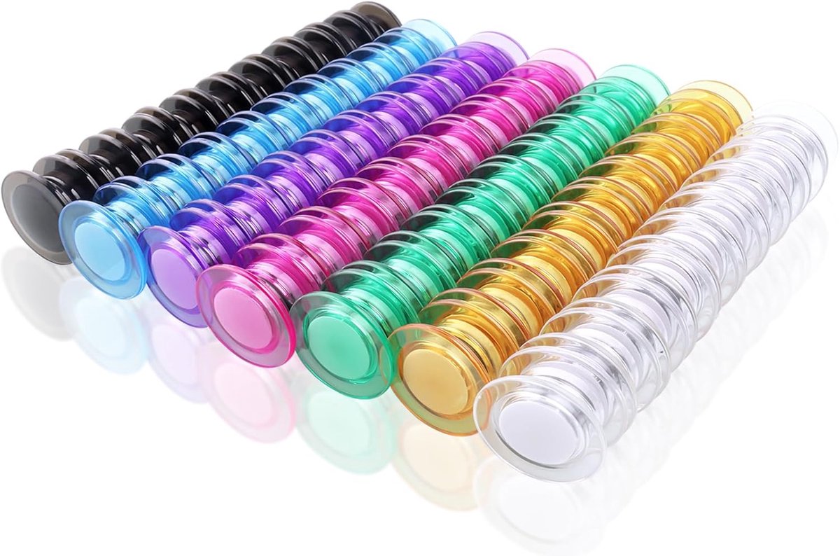 Magneten, kleurrijk, magneten voor whiteboard, magneten voor magneetbord (transparent-magnets-140PCS)