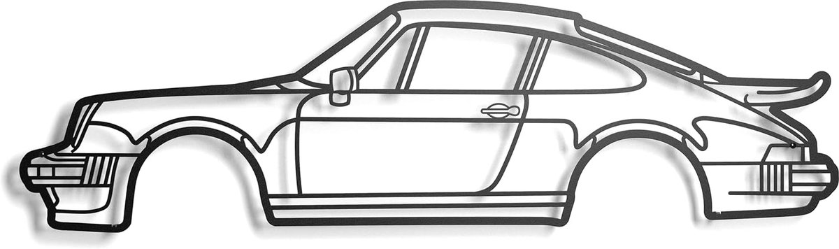 Wanddecoratie voor auto's, 100% metaal (911)