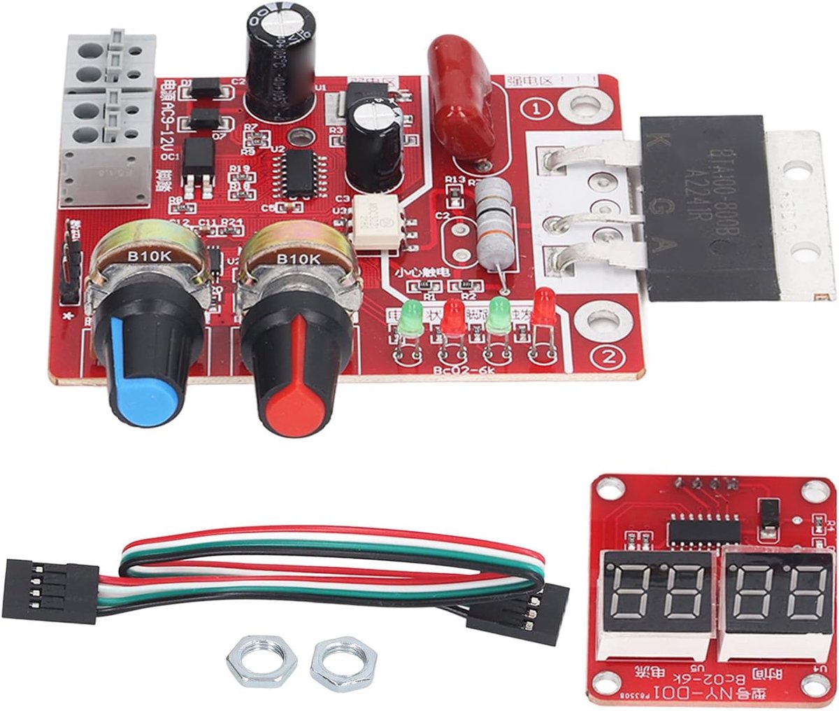 100A Spot Lasser Board Puntlassen Controller Tijd Huidige Controle STM8 Microcontroller Digitale Puntlassen Besturingskaart voor DIY