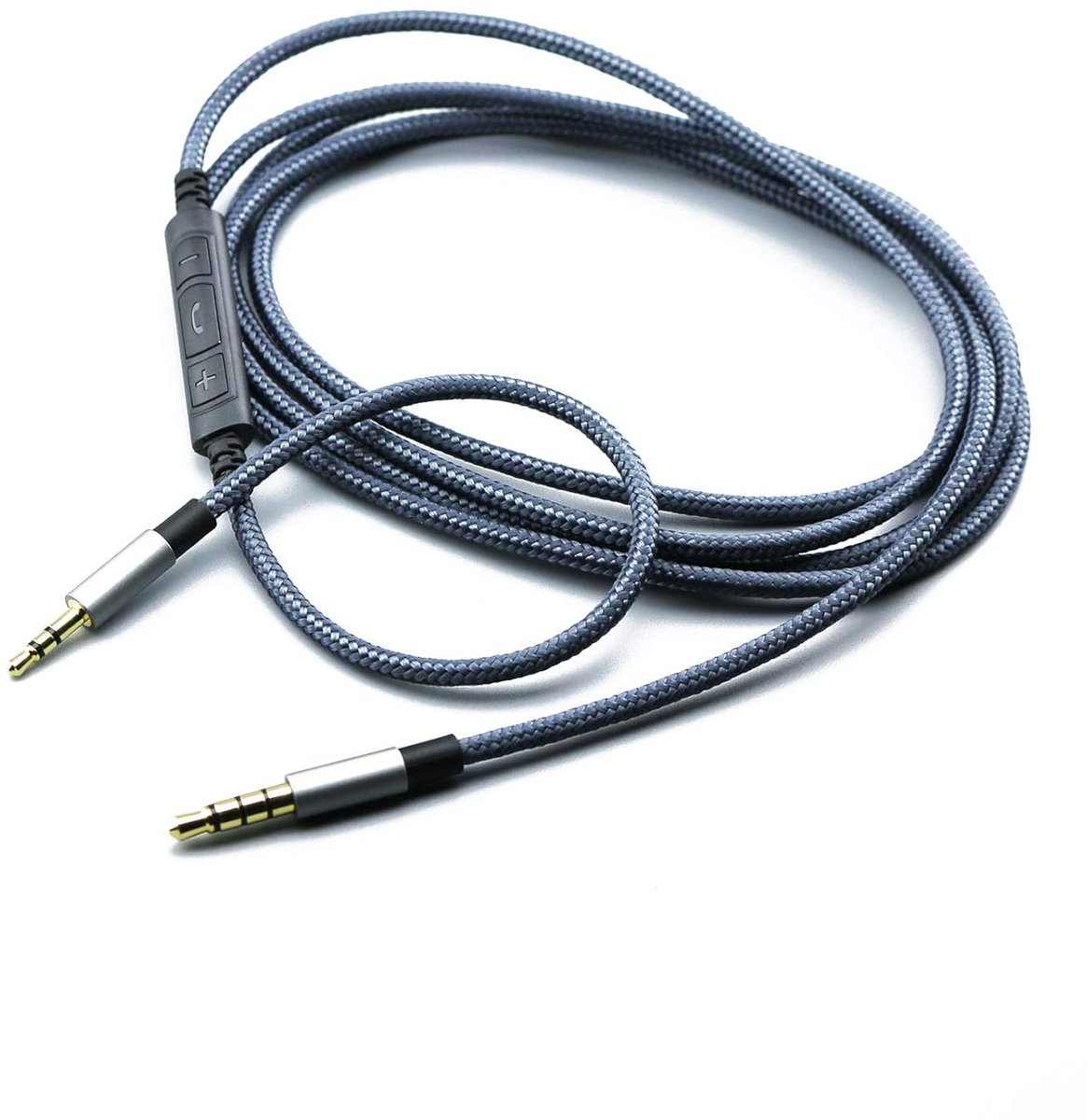 3,5 mm tot 2,5 mm mannelijke audiokabel voor JBL Tune 710BT, 600BTNC, live 660NC, 460NC, E45BT E55BT E65BTNC hoofdtelefoon, afstandsbediening volumeregeling microfoon voor Android smartphones
