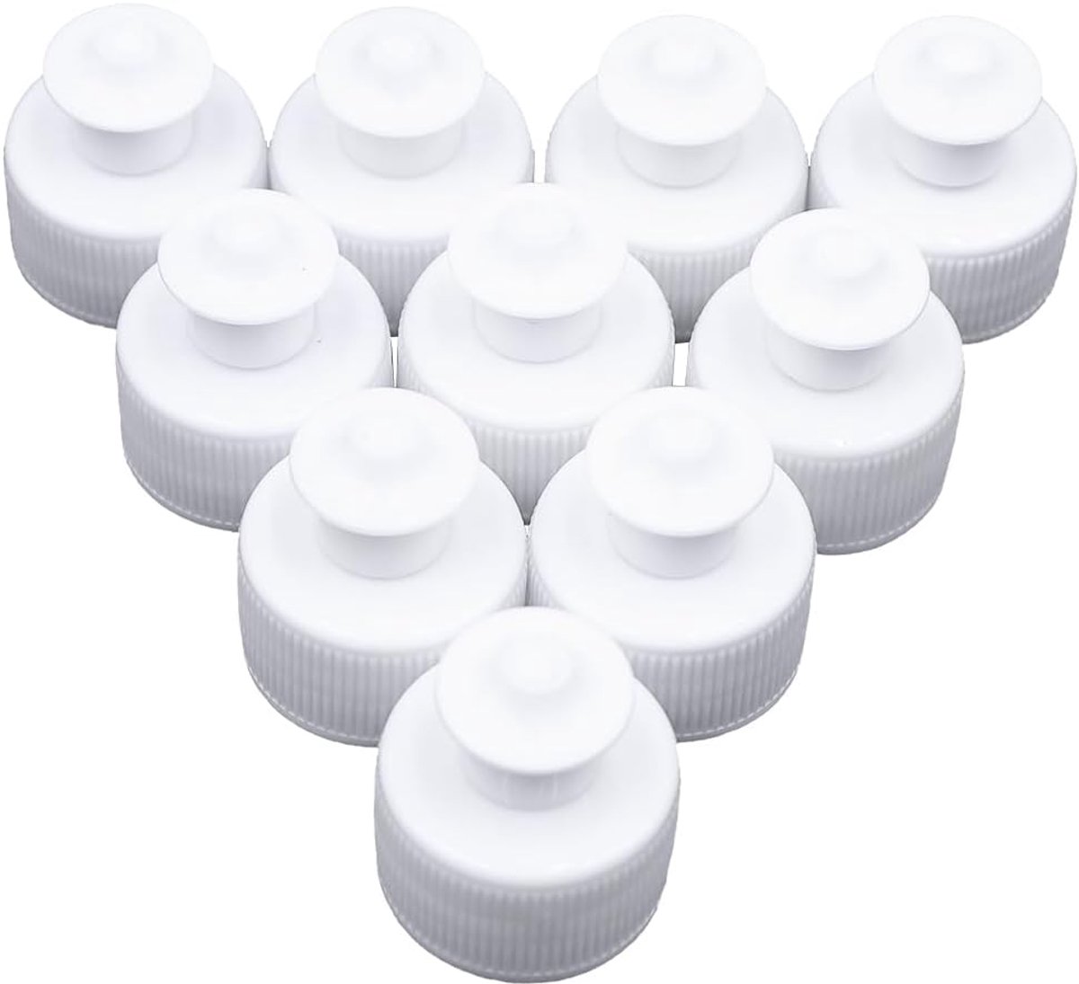 10 stuks reisflessen push-pull doppen voor waterflessen, sportwaterfles vervangende doppen, afsluitbare flessendoppen voor 25 mm
