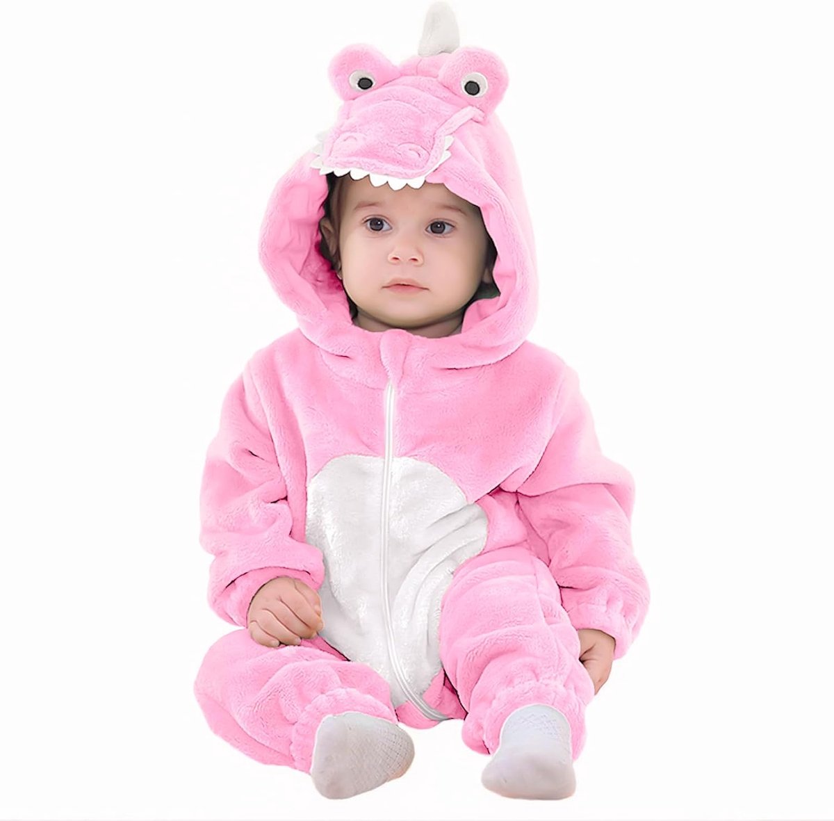 Krokodillenkostuum kinderen, alligatorjumpsuit voor peuters met capuchon, Mardi Gras-carnavalskostuums