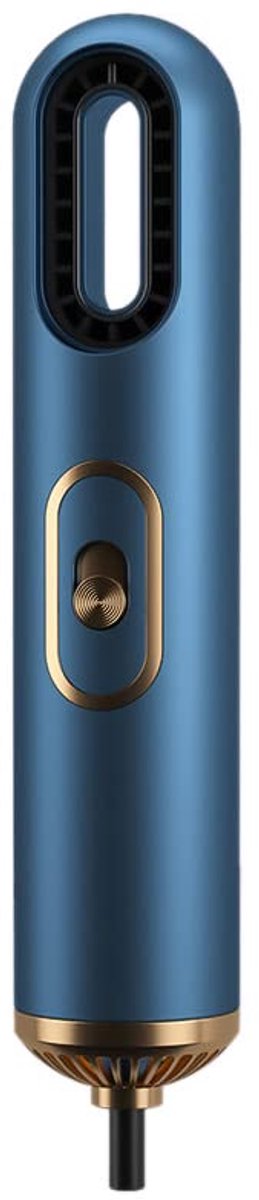 Sneldrogende föhn, krachtige motor, dubbele ionenstand, houdt vocht vast, compact en draagbaar - blauw