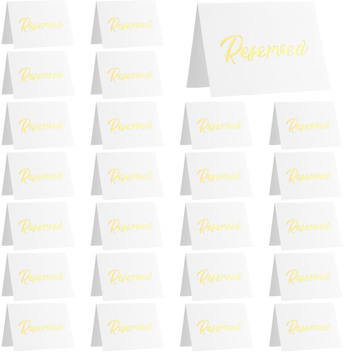Omgoods - Tafelkaarten van Kraftpapier, 25 Stuks