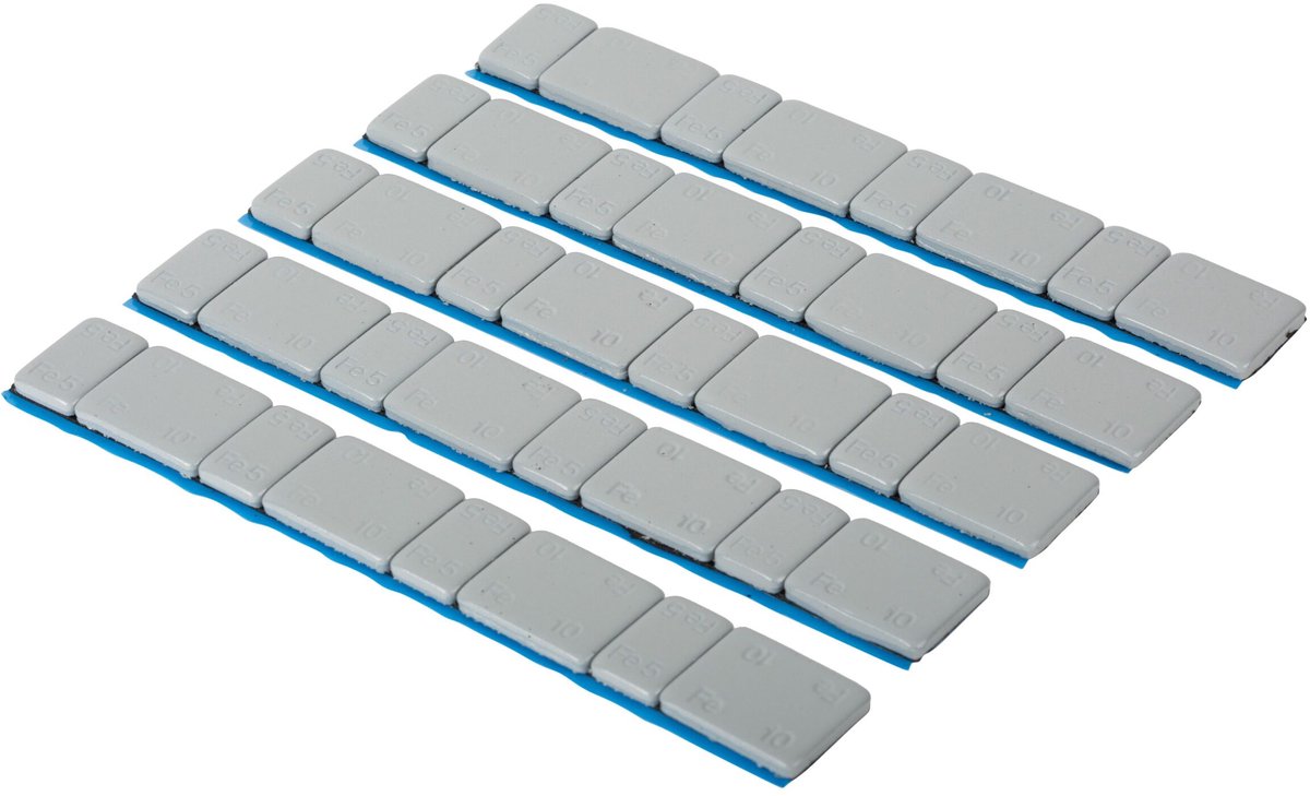 Plaklood 4 x 5 / 10 gram 100 stuks 6kg grijs gecoat