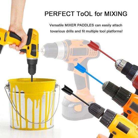 Blender Accessoire voor Hars Mixen, 6 Delen, Epoxy Menger, Klopper, Roerder en Verf Mixer voor Hars, Schilderen en Keramische Glazuur van Blender — afbeelding 2