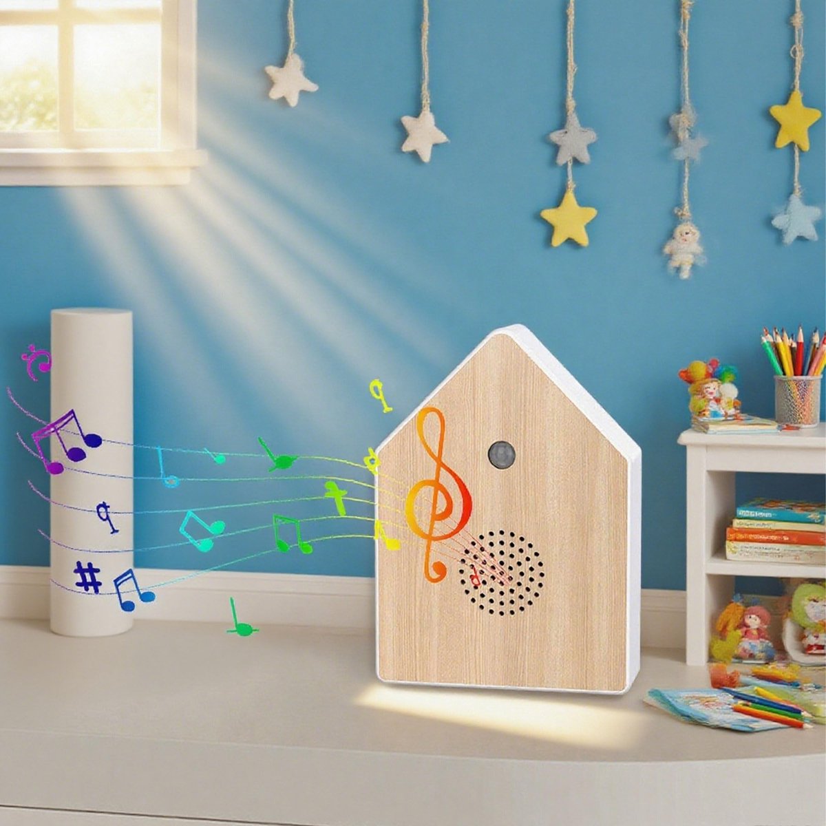 Omgoods - Muziekdoos met Vogelgezang en Bewegingsdetector
