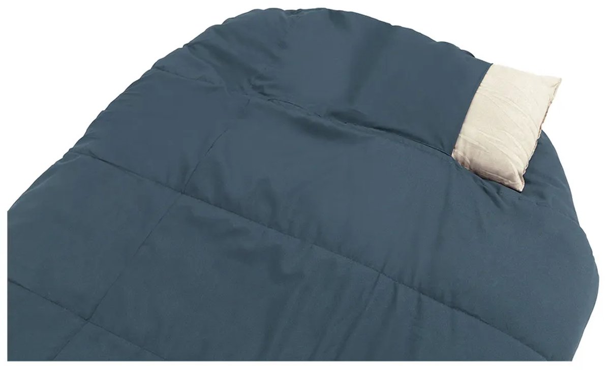 Outwell Campion Lux XL Blue Slaapzak Dekenmodel +5C 225 x 85 cm