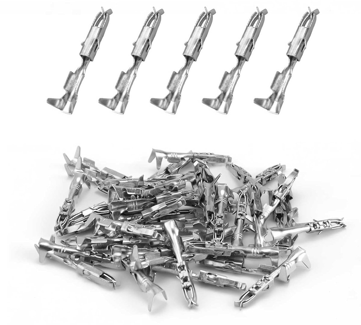 0XBIT Mini ISO Crimp Contacts, 50 Pieces Mini ISO Contacts, for Cable Cross Section from 0.50 mm² to 1 mm², Wire - ShopVlot
