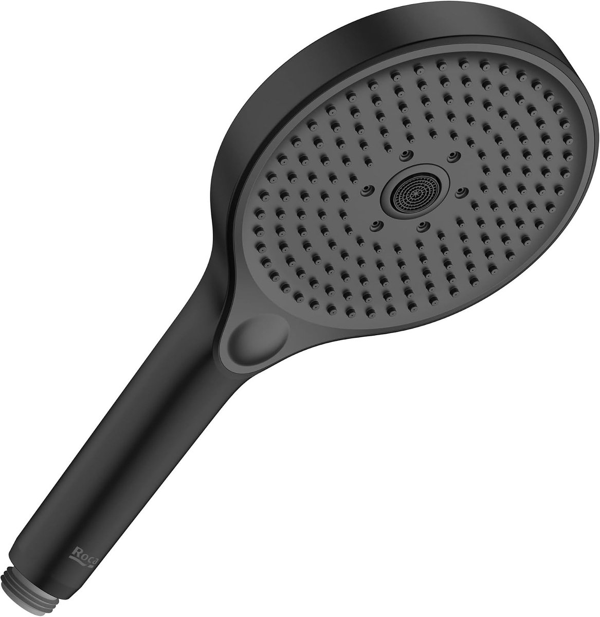 ROCA Plenum Round 130 handdouche 3 straalsoorten 8L/min mat zwart - ShopVlot