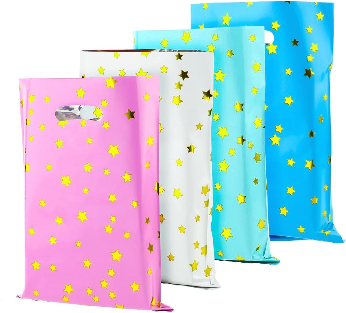Yuannee Partyzakjes, 40 stuks kleurrijke pentagram-feestzakjes voor kinderen, kleine cadeauzakjes voor - ShopVlot