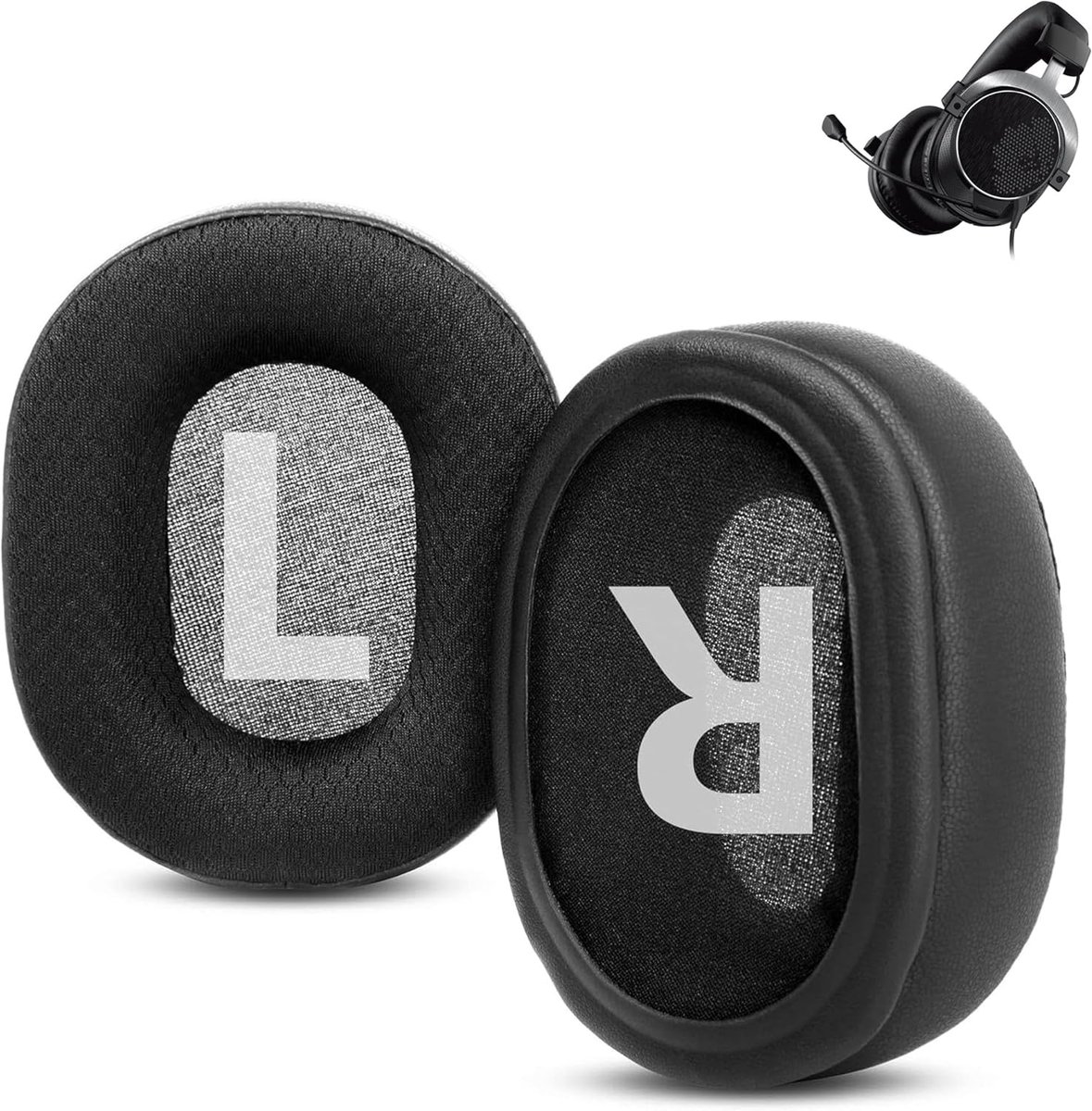 Ear pads compatible with Creative Sound BlasterX H7 H5 headphones: Replacement ear pads with durable and breathable - ShopVlot