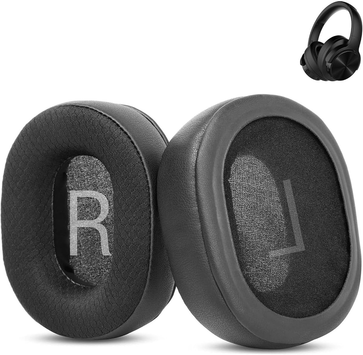 Ear cushions compatible with Mixcder E9 E8 headphones, replacement ear pads with durable, breathable - ShopVlot