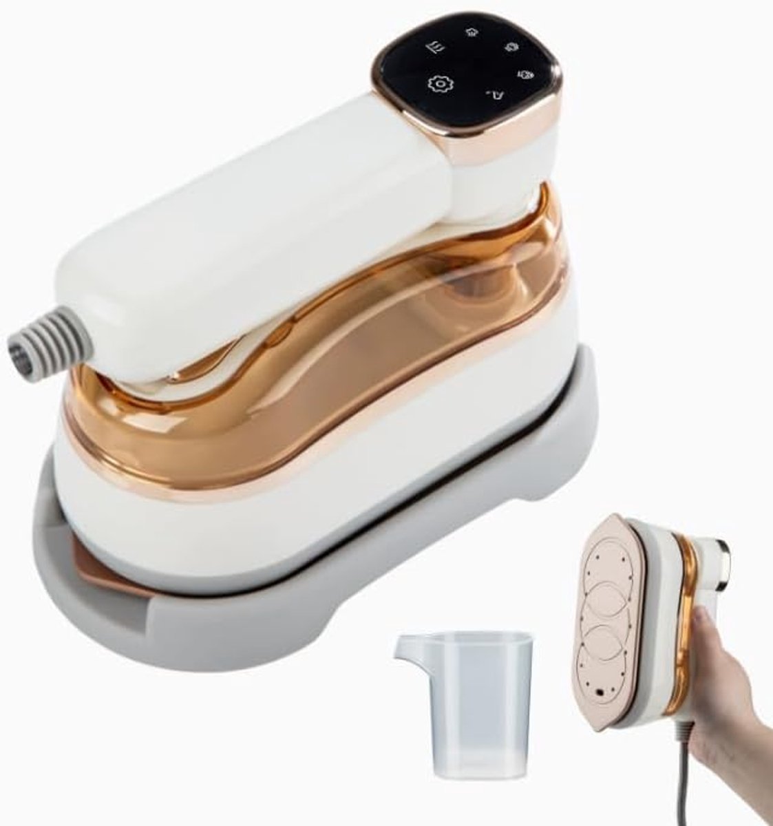 Strijkijzer 1300 W - 180 ml watertank - 180 graden opvouwbaar - ideaal voor thuis en reizen - ShopVlot