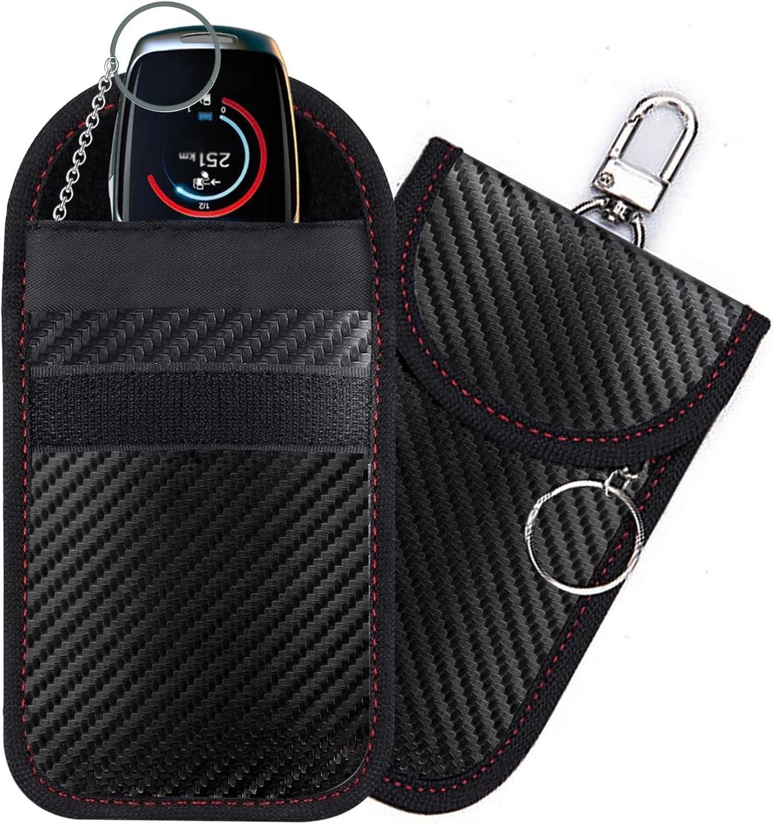 Solidchoice - Set van 2 Anti-Diefstal Faraday Pouches voor Sleutels