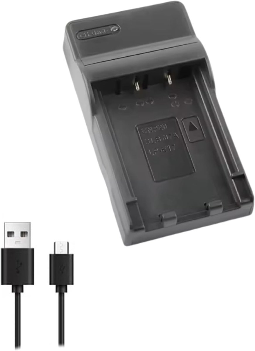 Oplaadbare batterij USB lader NP20 - geschikt voor Casio Exilim camera's - LED-indicator - ideaal voor onderweg - ShopVlot