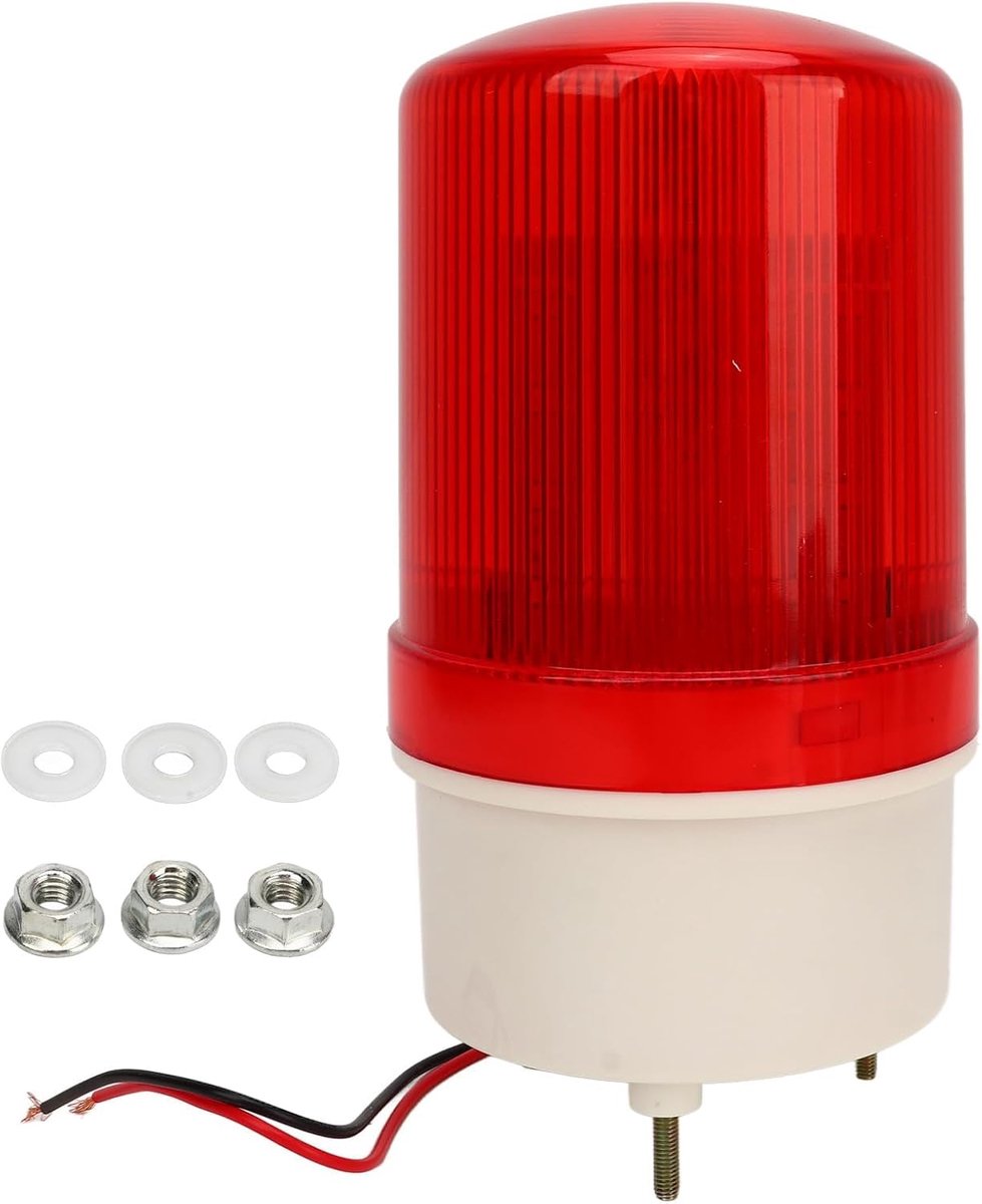 Rotary LED Flitslamp 10 W - Rode LED - Hoge Zichtbaarheid - Voor Publieke Noodwaarschuwing - ShopVlot