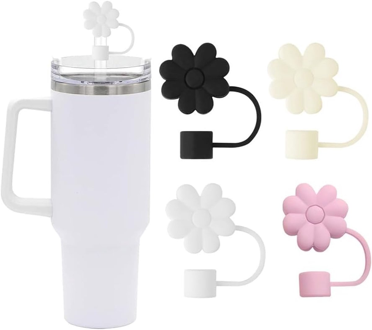 Rietjesafdekking 10 mm - Stofdicht PVC - Cartoonpatroon - Bescherm je drankjes - ShopVlot