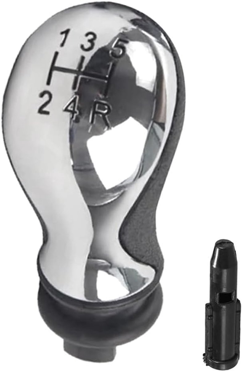 Sylen 5-versnellingspookknop, verzilverde vervanging voor de versnellingspook van de C5 2001-2008 en de Xsara Picasso - ShopVlot