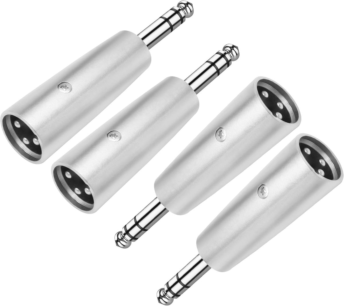MEIRIYFA 1/4" TRS to XLR Connector Adapter, XLR 3 Pin Male to 1/4" 6.35mm Male Jack Socket Audio Adapter, Balanced Xlr - ShopVlot