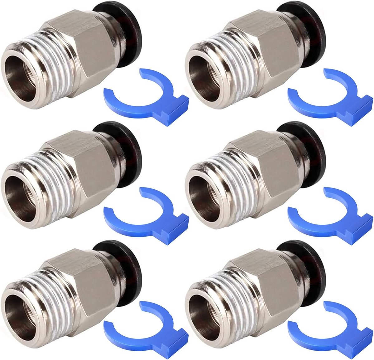 Pneumatische fittingen met snelkoppeling banden blauw circlip snelkoppeling slangconnector snelkoppeling snelkoppeling - ShopVlot