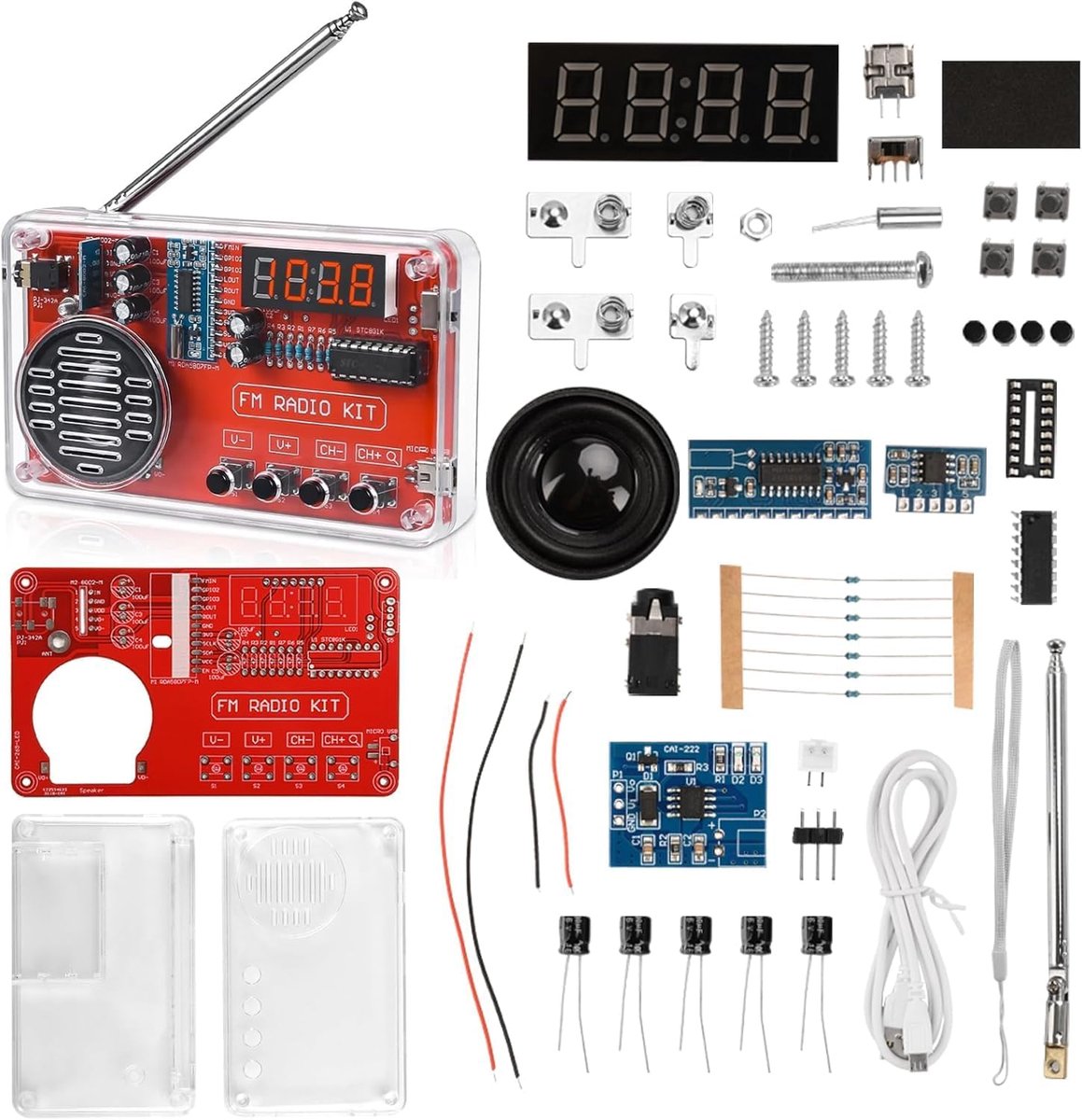 Elektronische kit om zelf te solderen: digitale radio, soldeeroefeningsset, elektronische soldeerradio met digitaal - ShopVlot