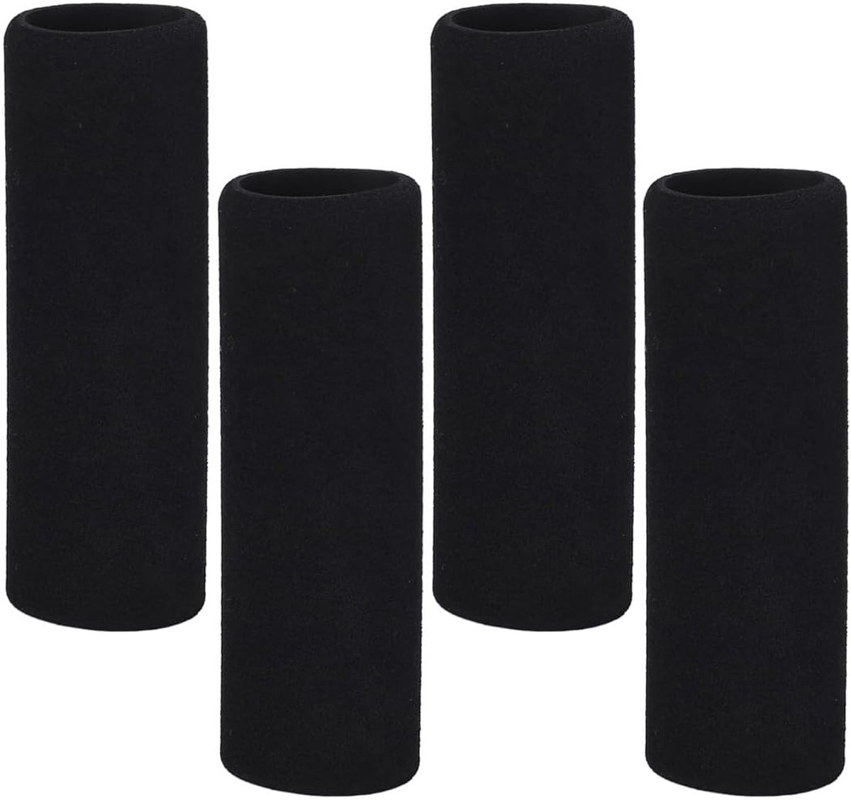 4 stuks motorhandgrepen, comfortabel, 32-37 mm, verwarmd, anti-trilling, schuimrubber, eenvoudige installatie, zwart - ShopVlot