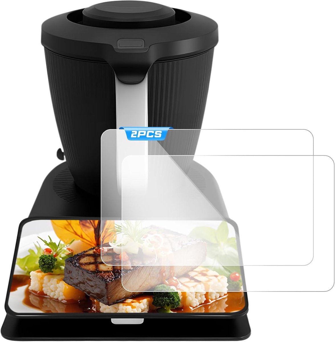 Pack of 2 Screen Protector Compatible with Thermomix TM7, Ultra-Clear Protective Film, Scratch-Resistant Screen - ShopVlot