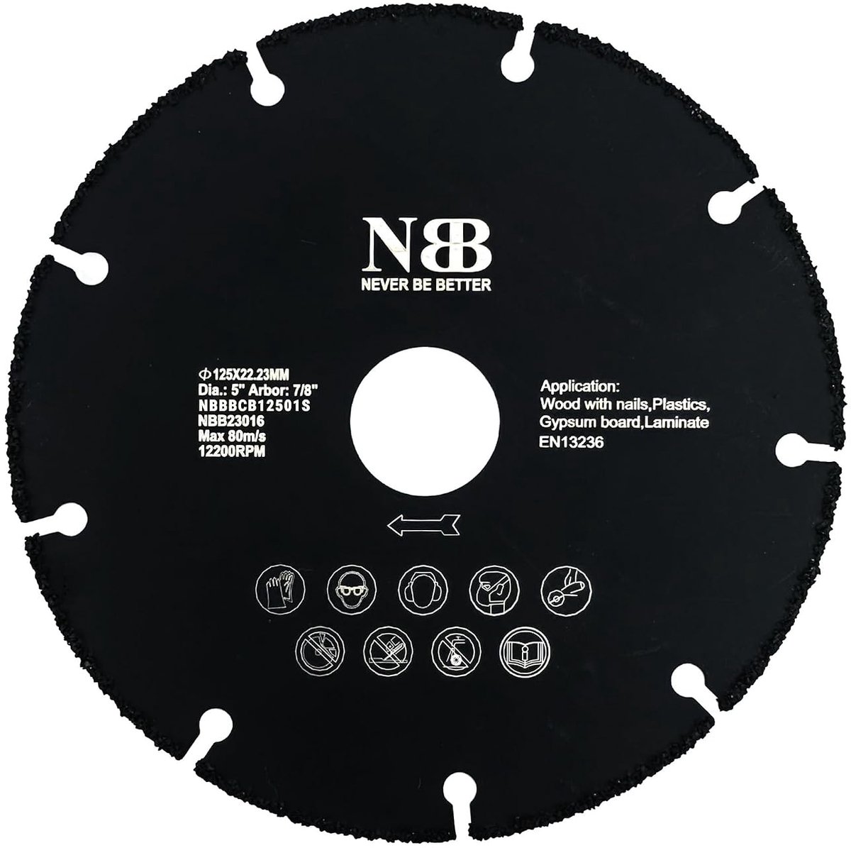 NBB Carbide Saw Blade Carbide Blade for Cutting Wood with Nails Laminate Plastic and Drywall Aluminum Carbide Disc - ShopVlot