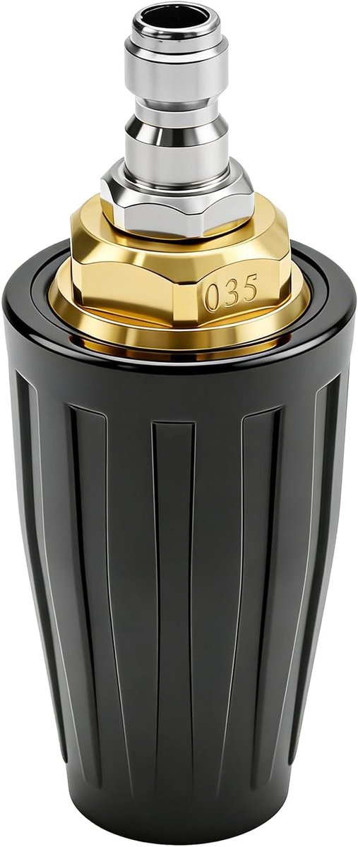 360° roterend turbomondstuk voor hogedrukreiniger, 4000 psi, 1/4 inch snelaansluiting, universeel gebruik voor - ShopVlot