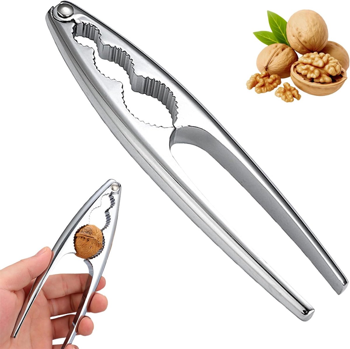 Nutcracker Stainless Steel Walnut Opener High Quality Nutcracker Multifunctional Durable Nut Opener Tool Hazelnut - ShopVlot