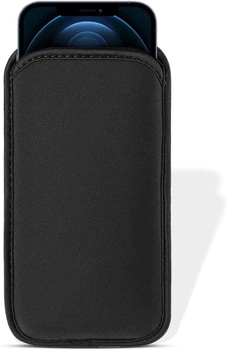 Mobile phone socks, 1 x black waterproof mobile phone case, universal phone case, shock-proof neoprene protective case - ShopVlot