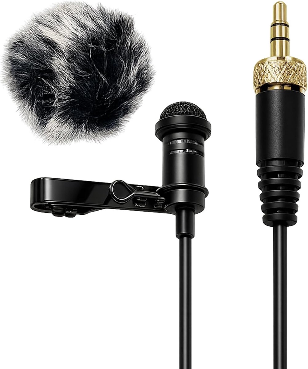 Lavalier mini-microfoon 3,5 mm voor smartphone, pc en vlog, professionele microfoon met 1,5 m kabel voor duidelijke - ShopVlot