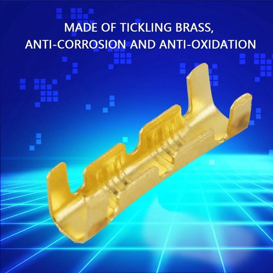 Vierkante Messing Krimpkous, 100 stuks Krimpkous voor Snelle Bedrading 0.5-1.5mm, Elektrische Isolatie en Bescherming — afbeelding 4