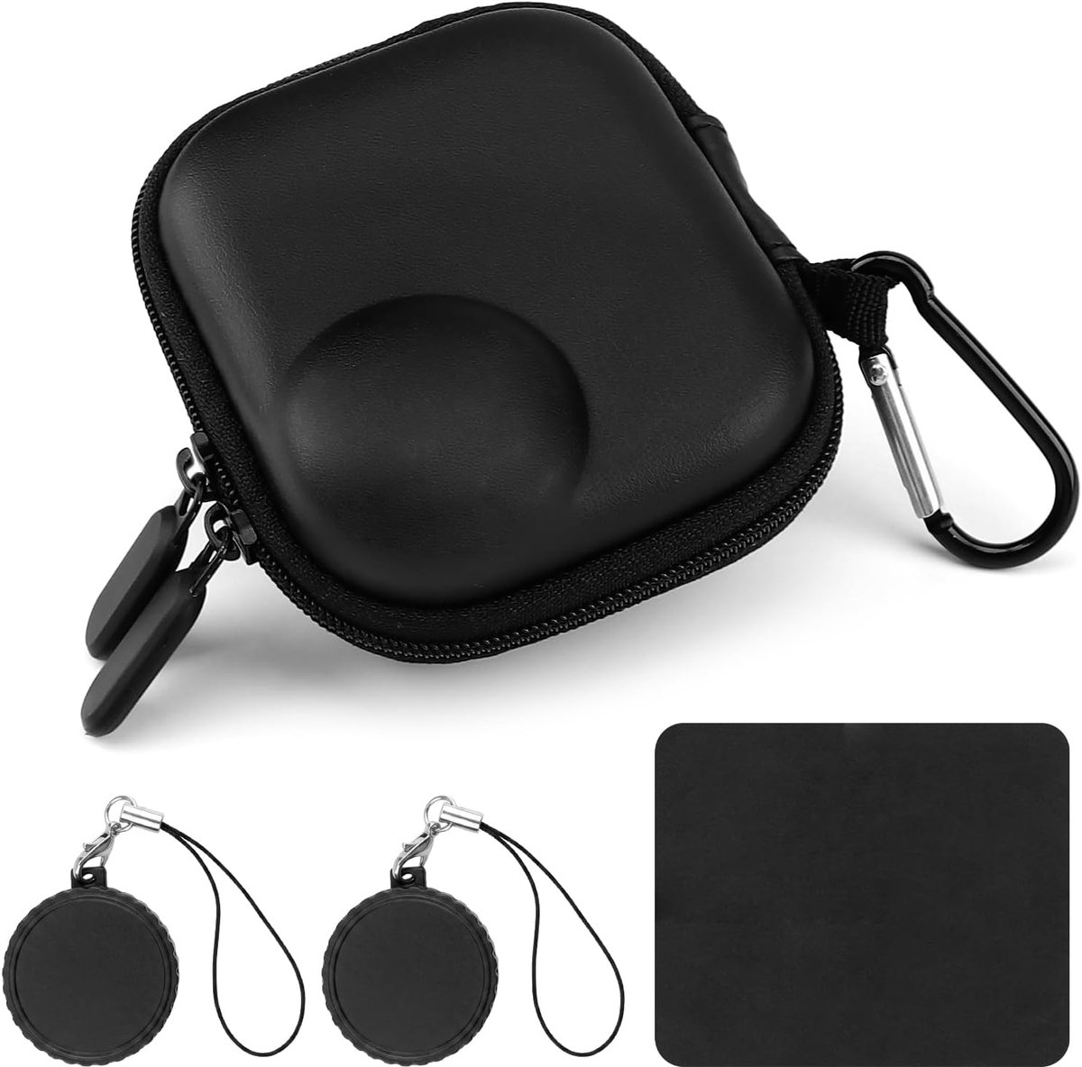 Mini-tas voor DJI Osmo Nano - zwarte reistas - PU-harde schaal - optimale bescherming voor actiecamera - ShopVlot