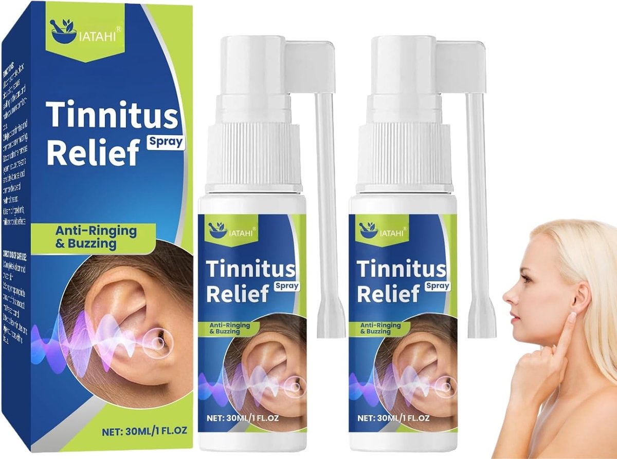 Tinnitus Relief Spray 30ml - Natuurlijke ingrediënten - Verlichting van oorsuizen - Eenvoudig in gebruik - ShopVlot