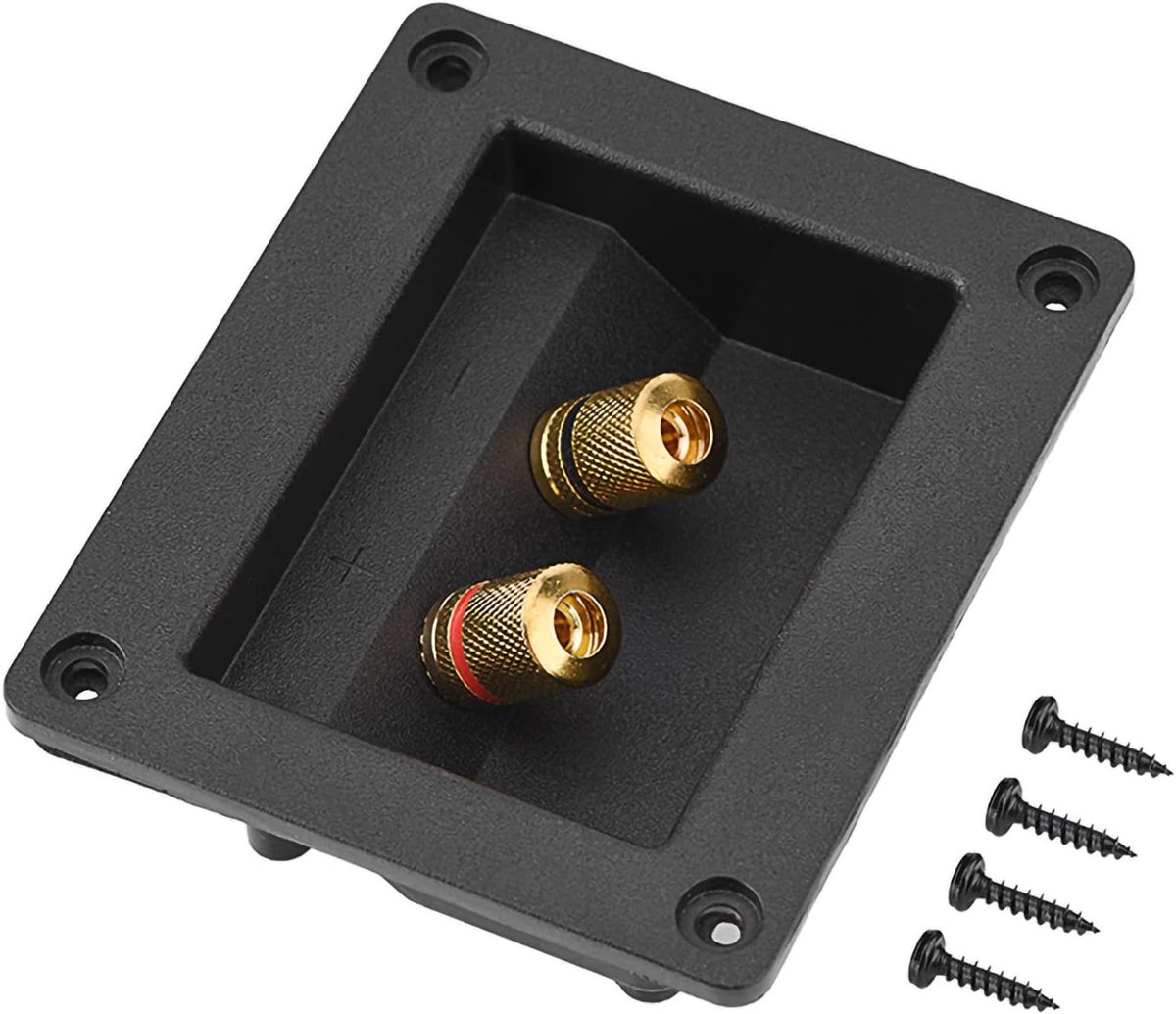 Speaker terminal box 2 aansluitingen - koper - eenvoudig te installeren - ideaal voor DIY projecten - ShopVlot