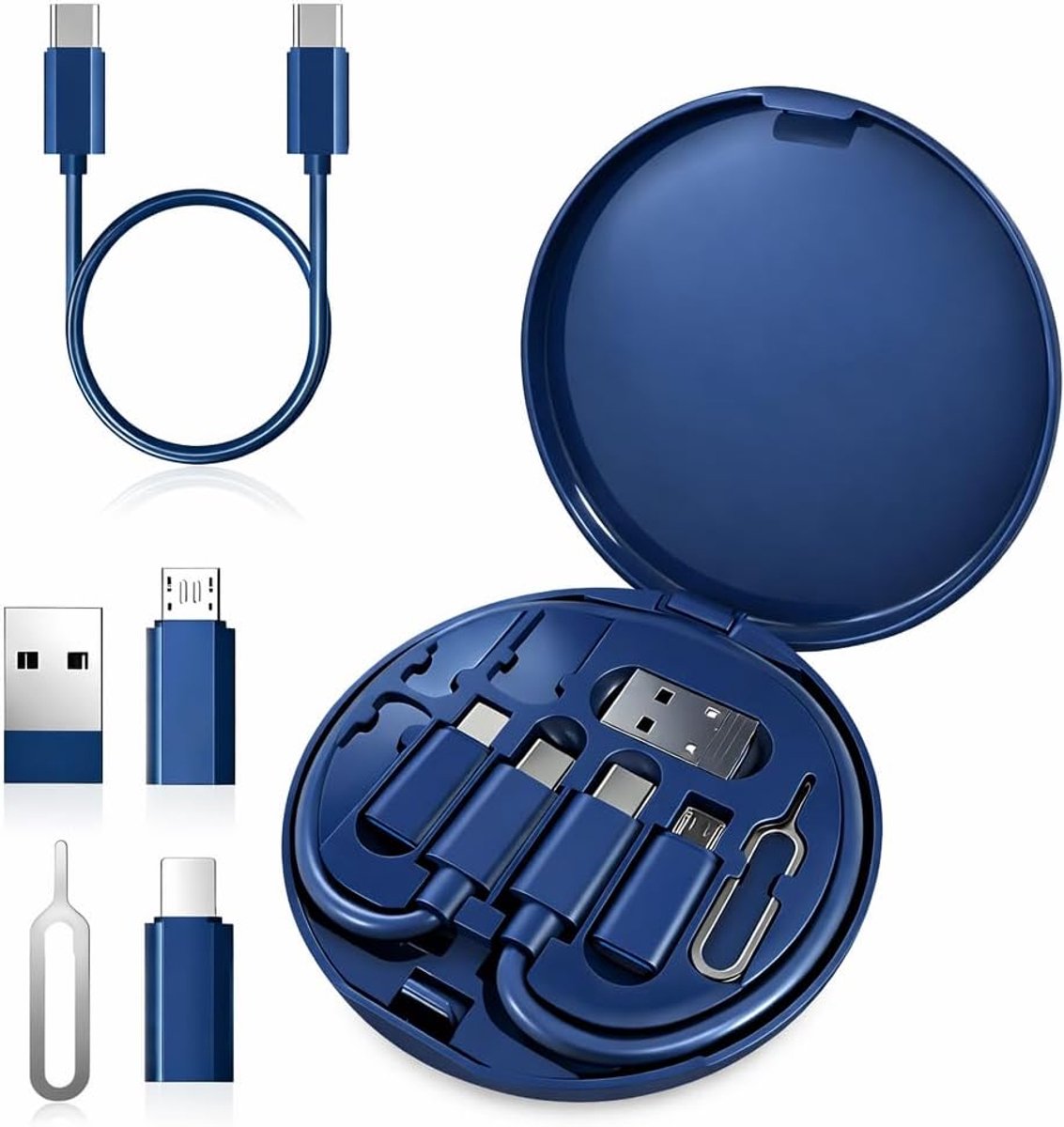Multi USB-C Adapter Kit - Compact voor reizen - USB C naar USB, USB A en Micro USB - Ideaal voor dagelijks gebruik - ShopVlot